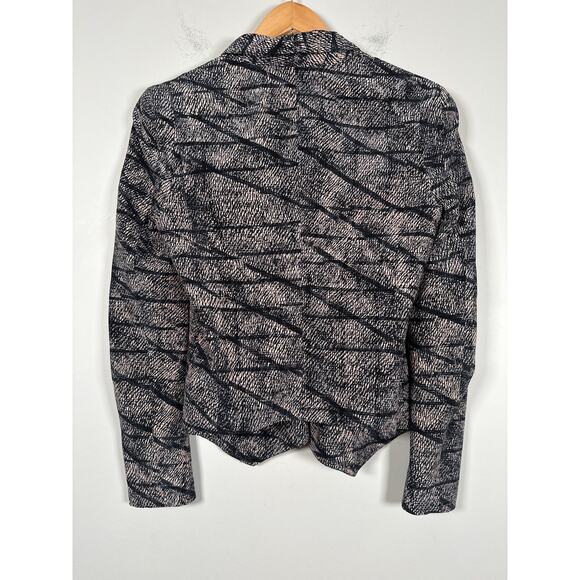 Rebecca Minkoff Becky Jacket Womens Pink Black 100% Silk Blazer Size Small - Picture 6 of 11